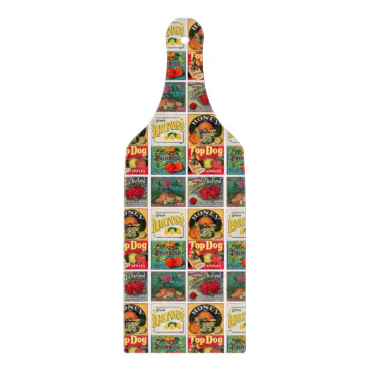 etiket van vruchten snijplank (Voorkant)