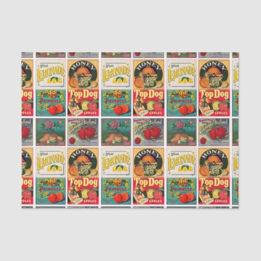 etiket van vruchten tissuepapier (Voorkant)