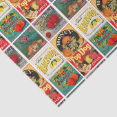 etiket van vruchten tissuepapier (Detail)