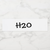 etiket van waterflesje (Enkel label)