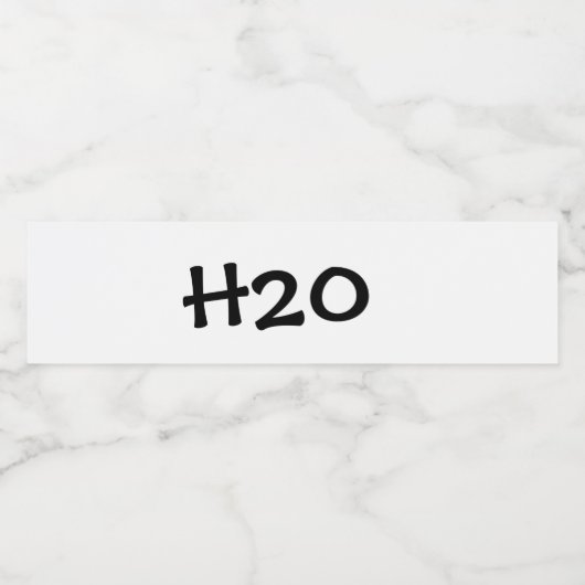 etiket van waterflesje (Enkel label)