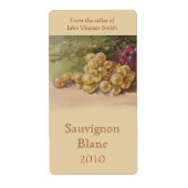 Etiket van witte wijnfles (Voorkant)