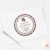 Etiket van zelfgemaakte chocoladetaart (Envelop)
