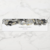 etiket van zwarte marmer (Enkel label)