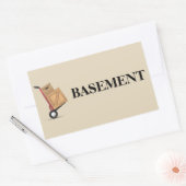 Etiket verhuisdoos - kelder (Envelop)