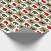 Etiket verpakkingspapier voor landdieren cadeaupapier (Hoek)