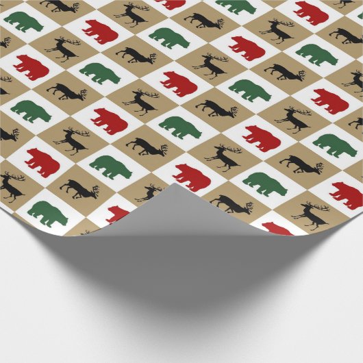 Etiket verpakkingspapier voor landdieren cadeaupapier (Hoek)