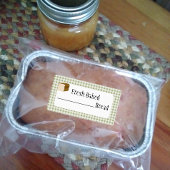 Etiket vers gebak product