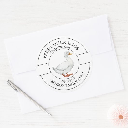 Etiket verse eendeneieren (Envelop)