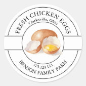 Etiket verse kippeneieren (Voorkant)