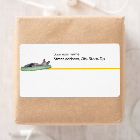 Etiket - Verzending - Lazy Cat (Insitu)