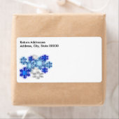 Etiket - Verzending - Snowflakes (Insitu)