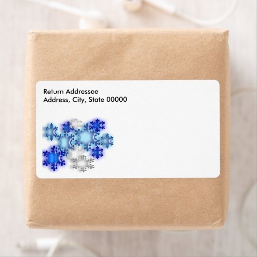 Etiket - Verzending - Snowflakes (Insitu)