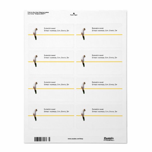 Etiket - Verzending - Uitcheckt (Full Sheet)