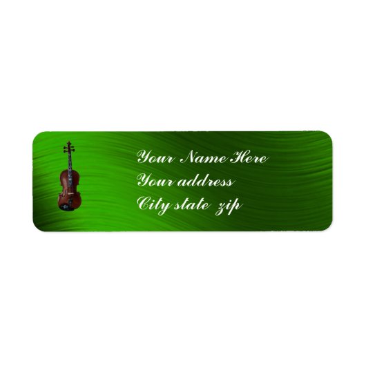 ETIKET VIOLIN-RETURN ADRES (Voorkant)