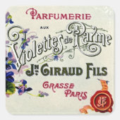 Etiket vioolperfume (Voorkant)
