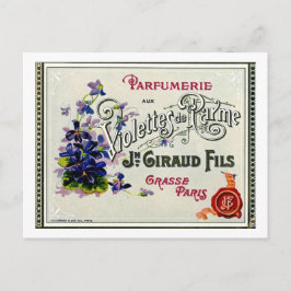 Etiket vioolperfume briefkaart