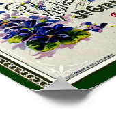 Etiket vioolperfume poster (Hoek)