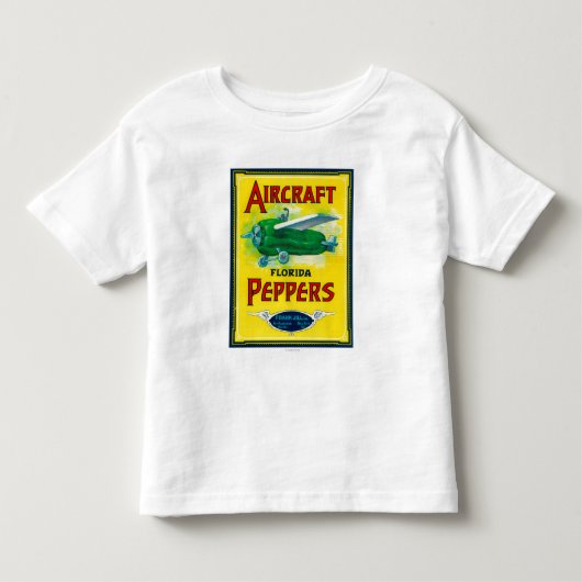 Etiket vliegtuig Pepper Kinder Shirts (Voorkant)