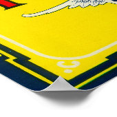 Etiket vliegtuig Pepper Poster (Hoek)