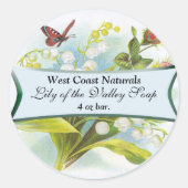 Etiket vlinderzeep (Voorkant)