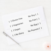 Etiket voedingsdieet (Envelop)