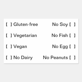 Etiket voedingsdieet