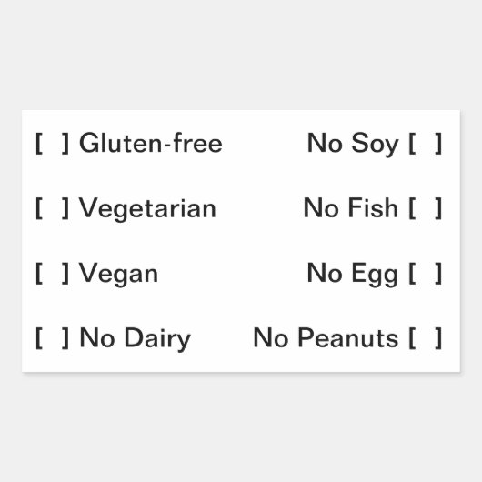 Etiket voedingsdieet (Voorkant)