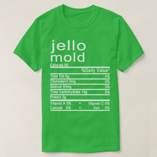 Etiket voedingsffecten t-shirt (Design voorkant)