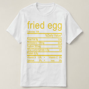 Etiket voedingsffecten t-shirt