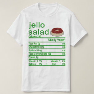 Etiket voedingsffecten t-shirt