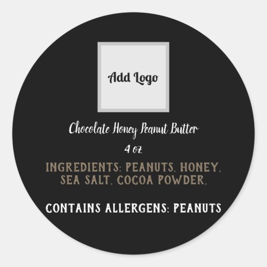 Etiket voedingsproduct (Voorkant)