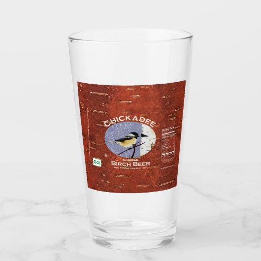 Etiket vogelbaars glas (Voorkant)