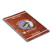 Etiket vogelbaars notitieboek (Rechterzijde)