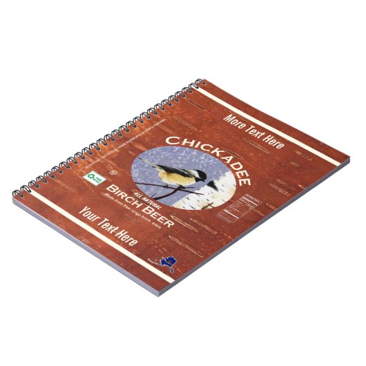 Etiket vogelbaars notitieboek (Linkerzijde)