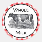 Etiket volle melk (Voorkant)