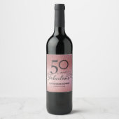 Etiket voor 50 en Fabulous Wine (Voorkant)