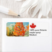 Etiket voor ahornstroop (Insitu)