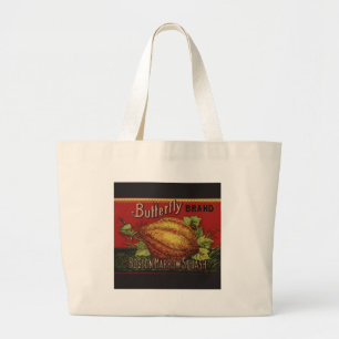 Etiket voor Antiek groenten uitsteken Grote Tote Bag
