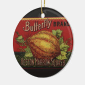 Etiket voor Antiek groenten uitsteken Keramisch Ornament (Links)