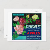 Etiket voor Apple-tapijtWatsonville, CA Briefkaart (Voorkant / Achterkant)