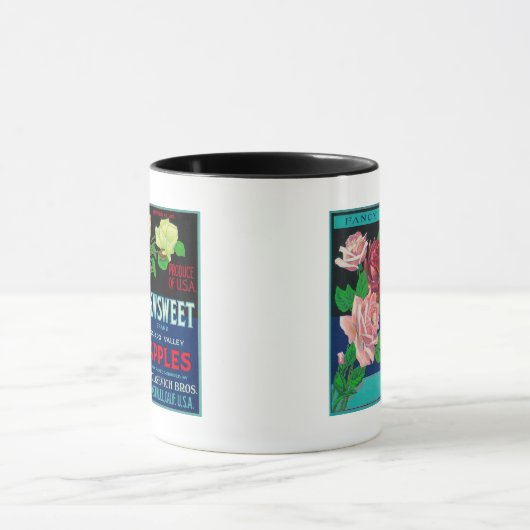 Etiket voor Apple-tapijtWatsonville, CA Mok (Midden)