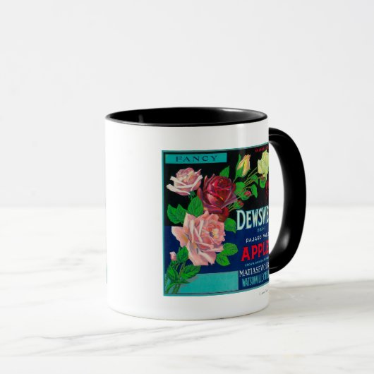 Etiket voor Apple-tapijtWatsonville, CA Mok (Voorkant rechts)