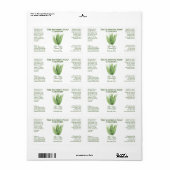 Etiket voor ath- en body Product Label - alleen ve (Full Sheet)