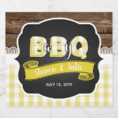 Etiket voor baby Q-bier - Geel (Enkel label)