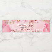 Etiket voor baby shower op maat (Enkel label)