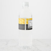 Etiket voor baby shower van mama tot bijen (Achterkant)