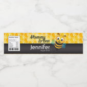 Etiket voor baby shower van mama tot bijen (Enkel label)
