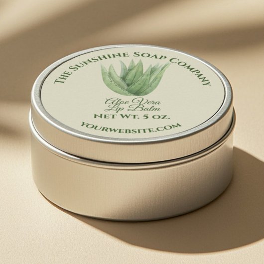 Etiket voor bad- en lichaamsproduct - allonvera -