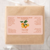 Etiket voor bad- en lichaamsproduct - oranje - v1 (Insitu)